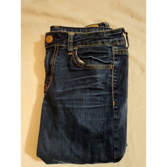 American Eagle Jeans Womens 8 Regular Blue Jegging Straight Super Stretch - Picture 1 of 11